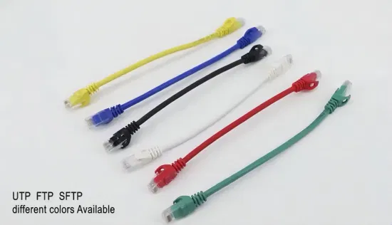 Le câble de raccordement RJ45 mène le câble de cordon de raccordement UTP CAT6